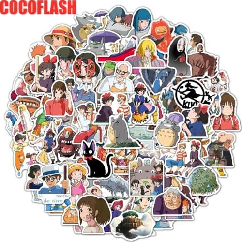 10/50 Pcs/lot Miyazaki Hayao Cartoon Anime Whisper Of The Heart Sticker For Trolley Kids Skateboard Luggage Helmet Laptop Case