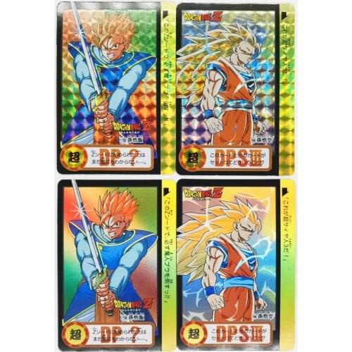 2pcs/set Super Saiyan Re-engraved Dragon Ball Bullet 154 155 Heroes Battle Card Ultra Instinct Goku Vegeta Game Collection Cards