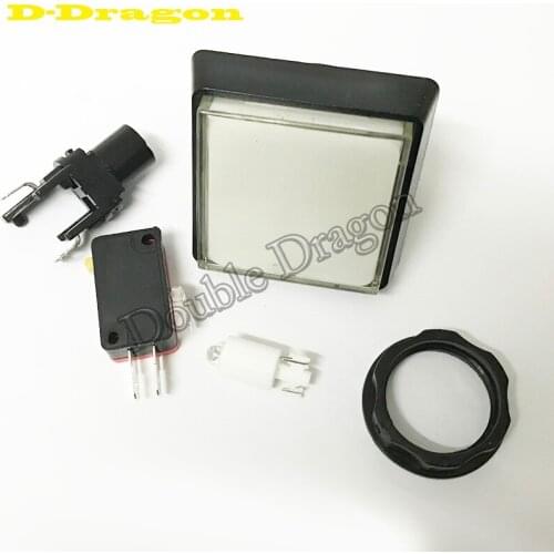 20pcs/lot 51x 51mm LED Light Illuminated Push Button With Micro Switch Master Arcade DIY kits Parts JAMMA MAME