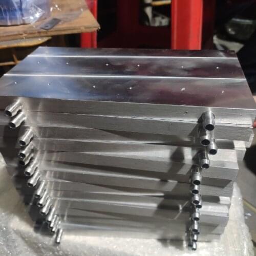 For Avalon 1066 Aluminum Water Cooling Block Heat Sink System For Miner Machine Standard Thread Hole 125*233 Water Cooling Plate