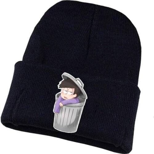 Anime Osomatsu-san Knitted hat Cosplay hat Unisex Print Adult Casual Cotton hat teenagers winter Knitted Cap