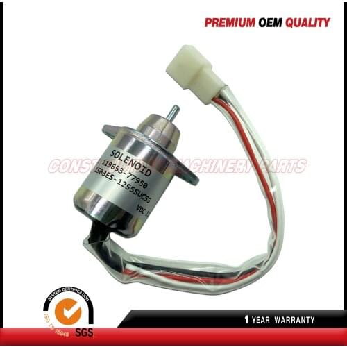 Free shipping！Shut Down Solenoid 12V For Yanmar Engine 1503ES-12S5SUC5S ,119653-66500