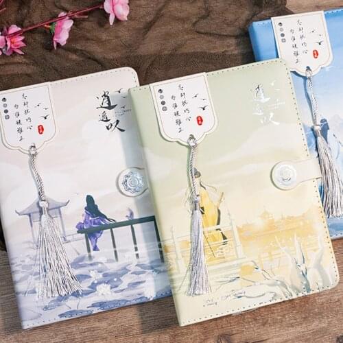 Chinese Style Notepad Cute Notebook Stationery Student Memo Pads Costume Style Notepad Beautiful Diary School Notebook Cuaderno