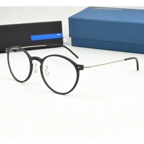 Brand Titanium round optical glasses frame Women 2020 myopia computer Square eye glasses frames for men Denmark spectacle frames