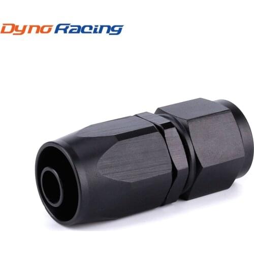 AN8 Black Oil Braided Hose Fitting AN8 Straight Swivel Oil Fuel Gas Line Hose End Adaptor Fast Flow Fuel YC101286