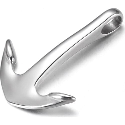 Stainless Steel Curved Anchor Hook Polished Connector Hole 5mm Bracelet Closure DIY Accessories Jewelry Making