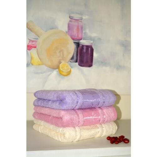 Roi Textile 3 Pcs 100 Bamboo Towel Set 50x90 cm
