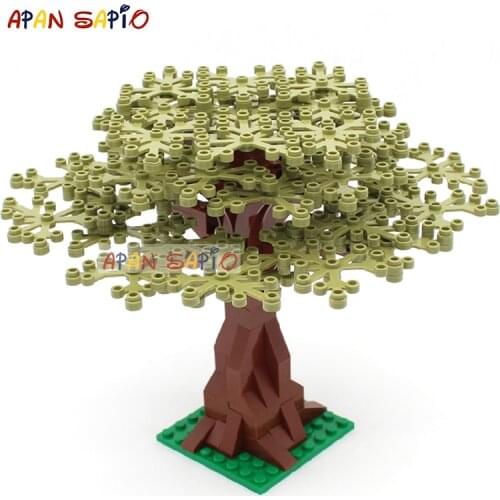 DIY Building Blocks Garden Plants Tree 7Color Educational Creative Figures Bricks Size Compatible With Brands Toys for Children