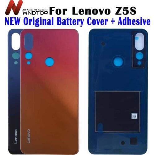 NEW Original For Lenovo Z5S Back Cover With Camera Lens Z5S Battery Cover Glass+Glue For Lenovo Z5S Battery Cover with Adhesive