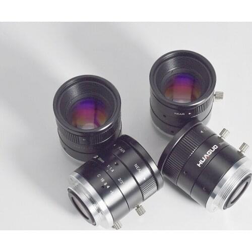 Used original HUAGUO 25mm 1:1.4 megapixel industrial lens