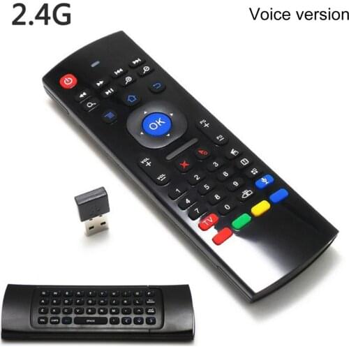 MX3 2.4G Wireless Keyboard Controller Remote Control Air Mouse for Smart Android 7.1 TV Box Double-sided keyboard