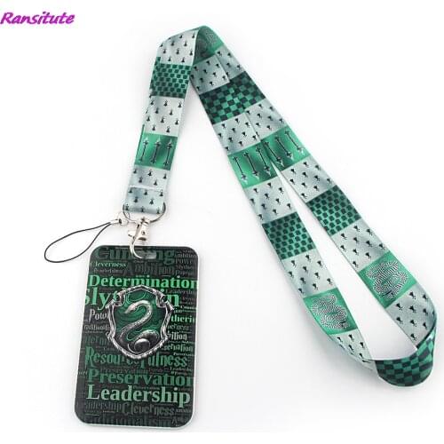 Ransitute R1382 Green Snake Magic Movie Creative Lanyard Card Holder Student Hanging Neck Mobile Phone Lanyard