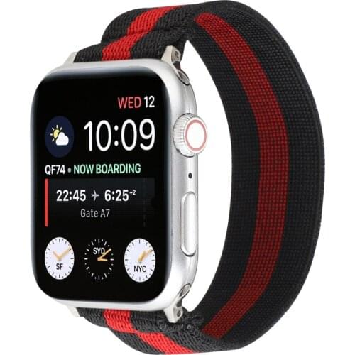 Nylon Sport Elastic Band For Apple Watch Strap 38mm 40mm 42mm 44mm Watchband iWatch Bracelet Series 2 3 4 5 Sports Wristband