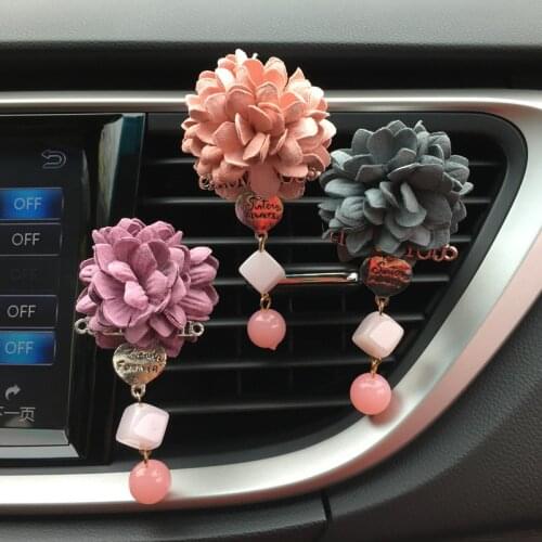 Rose pendant car outlet perfume clip air freshener car interior accessories womens fashion car perfume ornament decorations