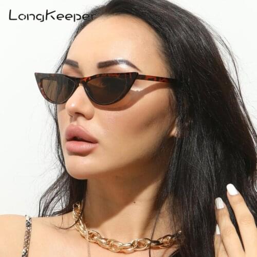 Cute Sexy Retro Cat Eye Sunglasses Women Vintage Retro Small Triangle Sun Glasses Female Leopard Black Glasses Zonnebril Dames