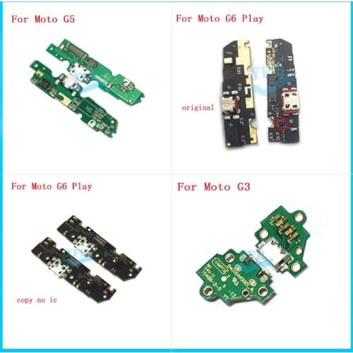 For Motorola Moto G7 G8 G9 G3 G5 G6 Power Lite Play Plus USB Charging Port Dock Charger Plug Connector Board Flex Cable