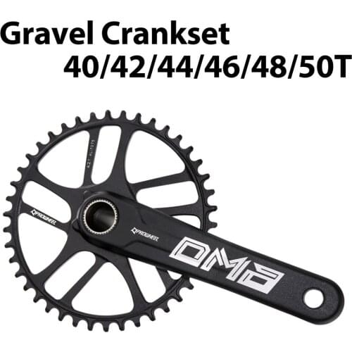 Gravel Cyclocross Road Bike Chainset Chain Wheel single 1x Road crankset crank 40/42/44/46/48/50t