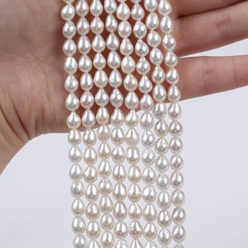 High Quality White Real Cultured Freshwater Edison Pearl String For Jewelry Making