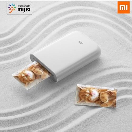 Xiaomi Mijia AR Pocket Photo Printer 300dpi Bluetooth With DIY Share 500mAh Portable Smart Printer With Mijia APP For Smarthome