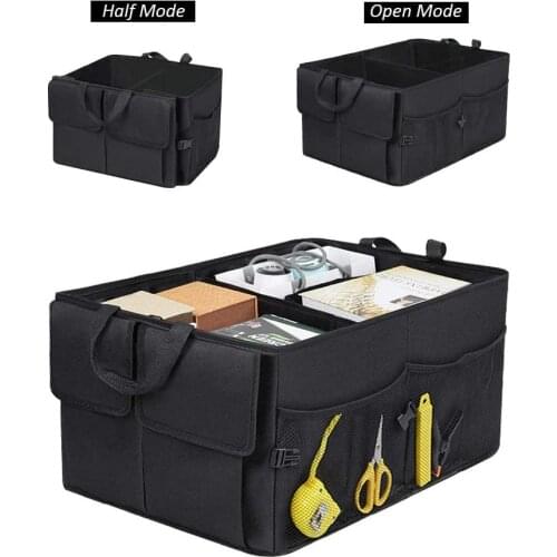 1PC Auto Car Traveling Cargo Multipurpose Collapsible Foldable Nylon Storage Container Box Car Trunk Organizer Case