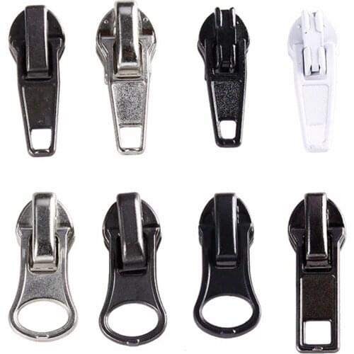 10pcs/ Set 3# Metal Zipper Slider Zipper Head Pull Replacement Repair Kit Garment Bag DIY Zip Fastenings Accessories Drop Ship