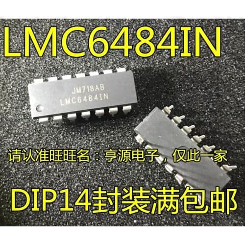 10pcs LMC6484 LMC6484IN LMC64841N DIP-14