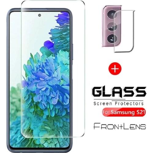 2 in 1 Soft Camera Lens Protector for Samsung S20 S10 Lite FE Tempered glass for Samsung A50 A40 A30 A20 A10 A70 HD Hard Glass