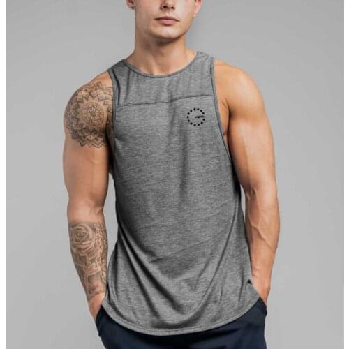 2019 New Brand Fashion Casual Gym Men Tank Tops Cotton Undershirt Bodybuilding Fitness Sleeveless Workout Muscle Singlets Vest