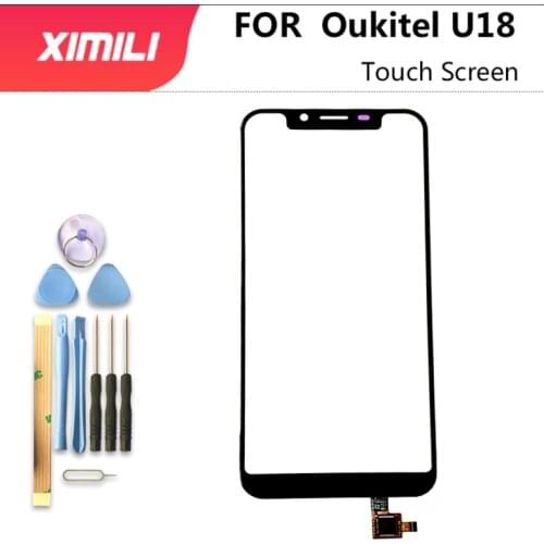 5.85 Inch 100% Original For Oukitel U18 Touch Screen Digititer Sensor Touch Panel Glass Replacement Oukitel U18 +Tools+3M