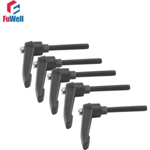 5pcs M6 x 25mm Thread Adjustable Handles Knob 6mm Thread Dia. 25mm Thread Length Free Shipping Clamping Handles