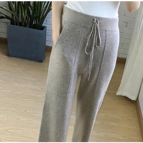BARESKIY Women's Knitted Trousers