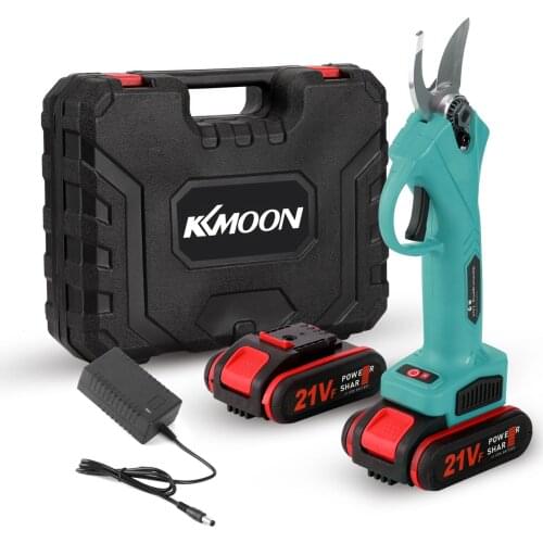 KKmoon 21V 30mm Cordless Electric Pruner 88VF Pruning Shear Efficient Tree Bonsai Pruning Branch Cutter Landscaping Garden Tool