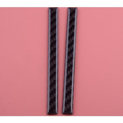 2Pcs Carbon Fiber Black Car Front GPS Navigation Strip Cover Trim Styling Fit for Lexus IS250 IS350 2014 2015 2016 2017 2018