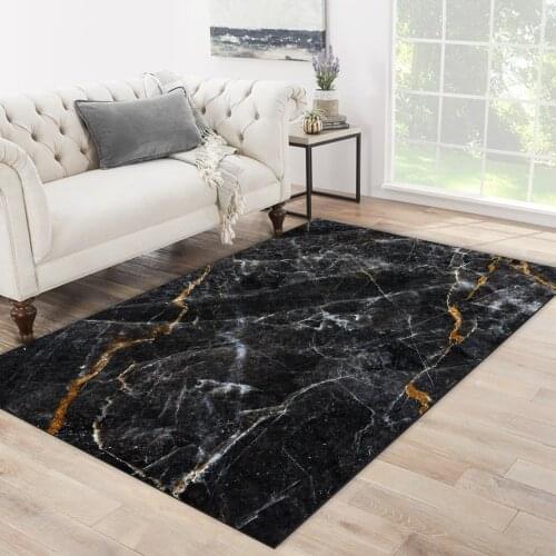Black grey color shape line marble patterned carpet modern carpet living room carpet free shipping soft textured carpet