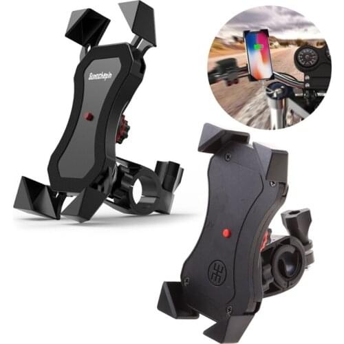 N0HF Bicycle Mobile Phone Holder Universal Motorcycle Smartphone Mount Support Stand Bracket