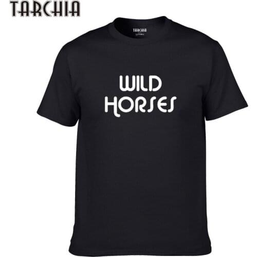 TARCHIA Tee T Homme Summer Wild Horses Fashion 2021 T-Shirts Male Plus T Shirt Men Tee New Boy Brand Short Sleeve Shirt Top