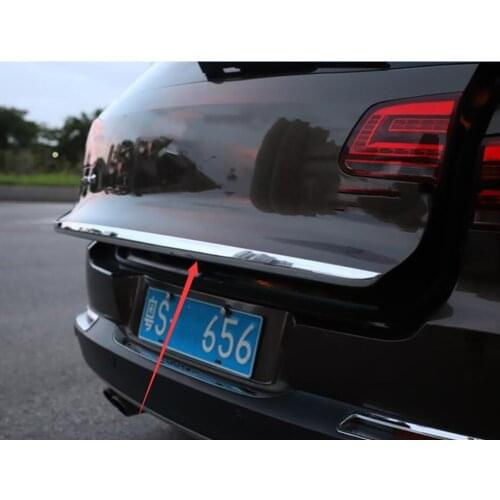 Stainless steel Chrome Rear Trunk Lid Cover Trim For Volkswagen VW Tiguan 2010 2011 2012 2013 2014 2015