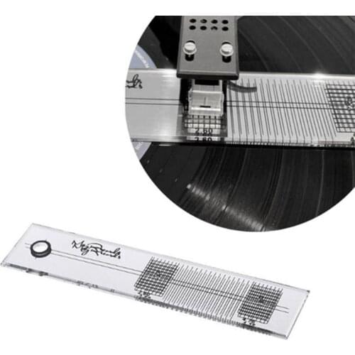 Pickup Calibration Distance Gauge Protractor Record LP Vinyl Turntable Phonograph Phono Cartridge Stylus Alignment Adjust Tool