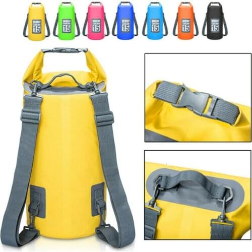 Multi-Functional Pvc Water Proof Dry Bag Sack for Camping /fishing /boatingdouble Shoulder Strap Waterproof Bag Thickened