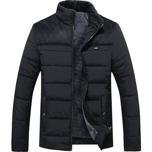 Cotton-padded Clothes Mens Cotton-padded Clothes Cotton-padded Jacket Warm Plus Velvet Plus-size Hooded
