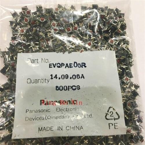 Original NEW 6X6X5MM High temperature resistant Tact switch EVQPAE05R button Micro movement 6*6*5