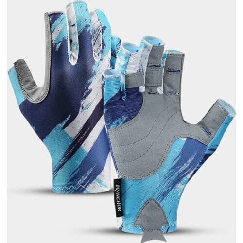 Fishing Gloves High Quality Hands Protection Breathable Outdoor Sportswear Gloves Pesca Cycling Half-Finger Gloves