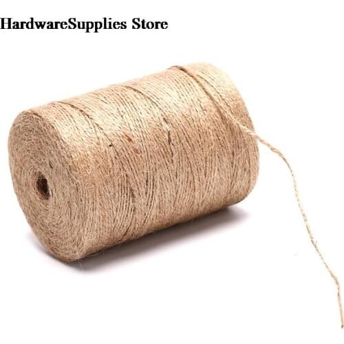 100m DIY Craft Decoration Cuerda Yute Corde Chanvre Handmade Hemp Linen Cords Rope To Tie Burlap Twine Rope String