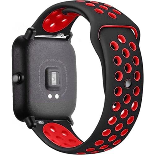 20mm/22mm Silicone band For Amazfit GTS/2/2e/GTS2 Mini/GTR 42mm/47mm/GTR2/2e/stratos 2/3 Sport Watch Bracelet Amazfit bip strap