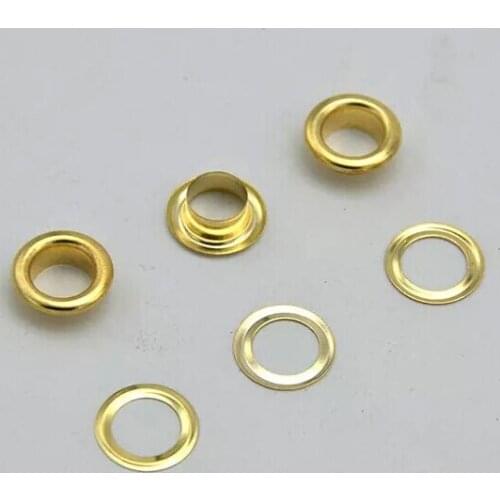 3/8 inch inner size Gold Grommets & Washers Purse Eyelet (long neck) 2000pcs/lot