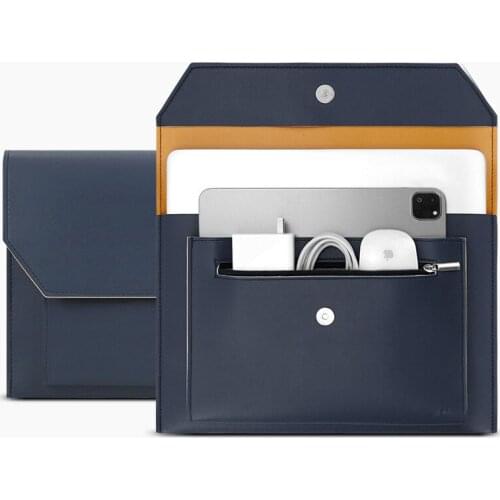 PU Leather Business Fashion Tablet PC Pad Sleeve Laptop Bag Briefcase Case With Accessory Mouse Cable Pocket For Lenovo HUAWEI