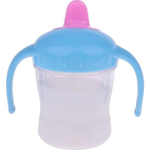 2 PCS Baby Dolls Feeding Bottle Magic Disappearing Milk Bundle Kids Play Toy Accessory for Mellchan Dolls