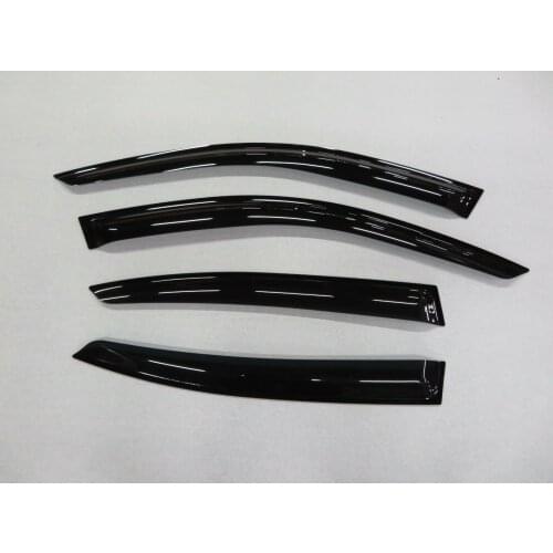 Fit For Honda JAZZ 2014-2019 High quality Acrylic black Window Visor Vent Sun Shade Rain Guard Door Visor 4pcs