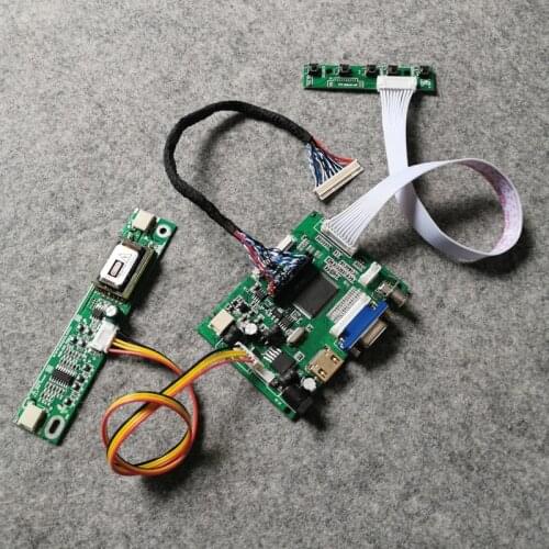 LCD matrix 1440*900 monitor controller drive board Fit B170PW02/B170PW04/B170PW07 screen DIY kit LVDS 30 Pin VGA AV 2-CCFL