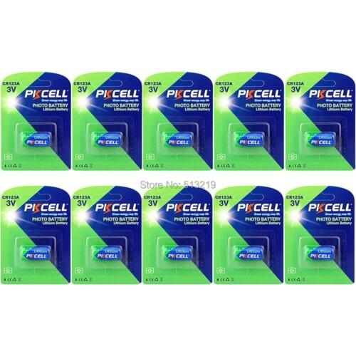 10card CR123A 3V Llithium battery primary batteries as 123A CR17345 KL23a VL123A DL123A 5018LC EL123AP SF123